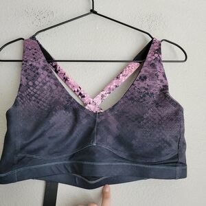 Carbon38 Contour Sports Bra in Pink Snake Ombre size XL NWT